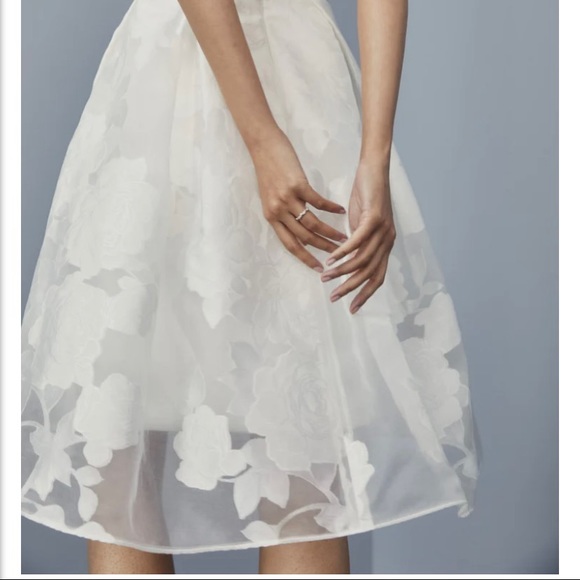 Amsale Rose Fil-coupé Dress - LW166 NWT - Picture 3 of 3